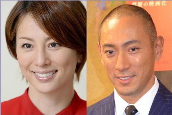 結婚秒読みと噂されていた市川海老蔵と米倉涼子の画像