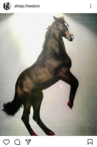 馬の自作画像